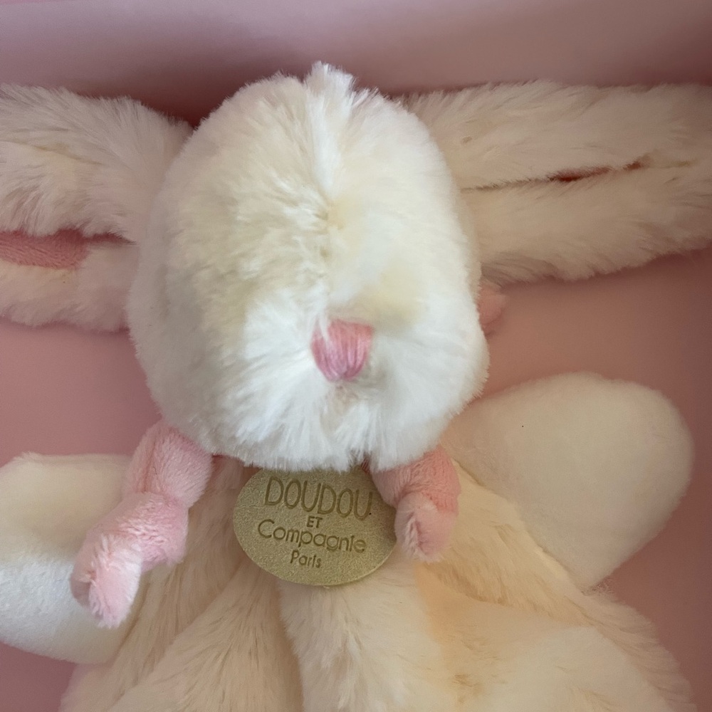 Doudou et Compagnie Gift Set - Bunny Lovey and Slipper NWT - Picture 6 of 8